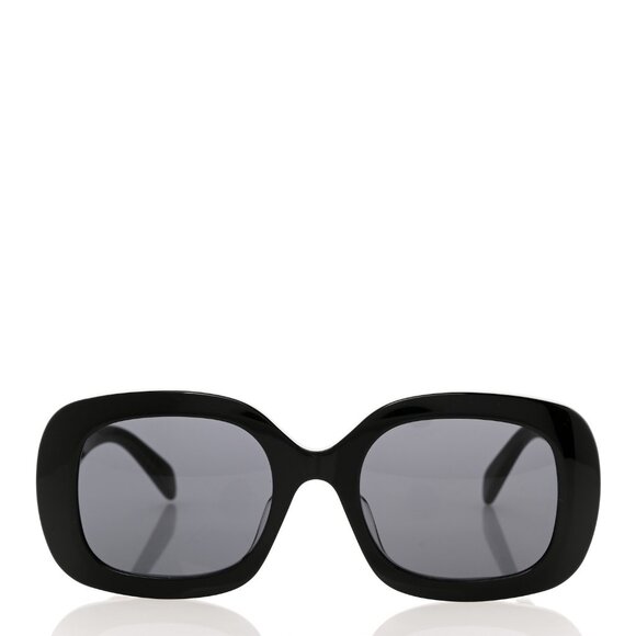 Celine Triomphe CL40262U Black 53mm square sunglasses. Preowned. - Picture 2 of 7